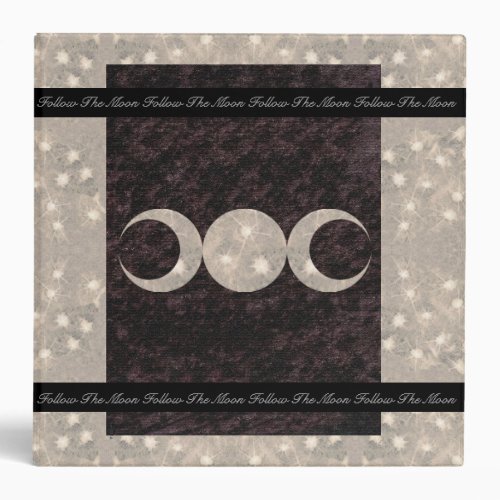 Prim Moon Design Book of Shadows Lg 3 Ring Binder