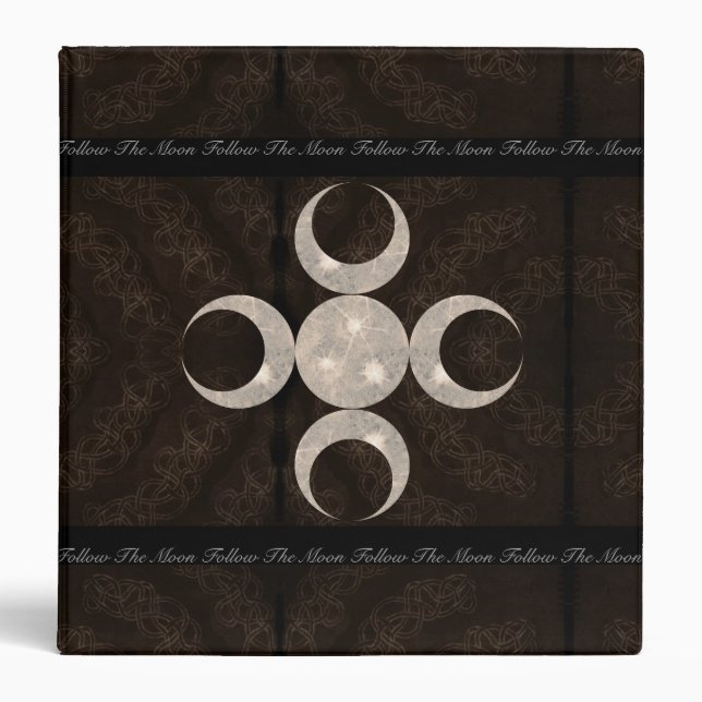 Prim Moon Design Book of Shadows Med. Binder (Front)