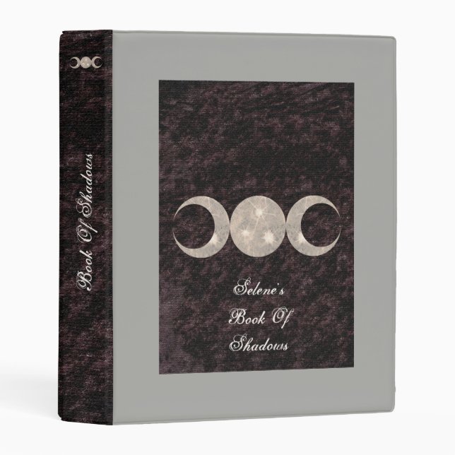 Prim Moon Design Book of Shadows Mini Choose BG Binder (Front/Spine)