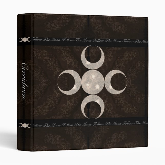 Prim Moon Design Book of Shadows Sml. Binder (Front/Spine)