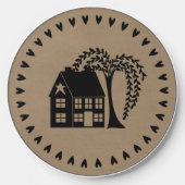 Prim Willow Tree and House Wireless Charger (Front)