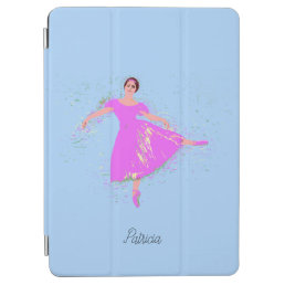 Prima Ballerina Dancer Pink Dress Personalized iPad Air Cover