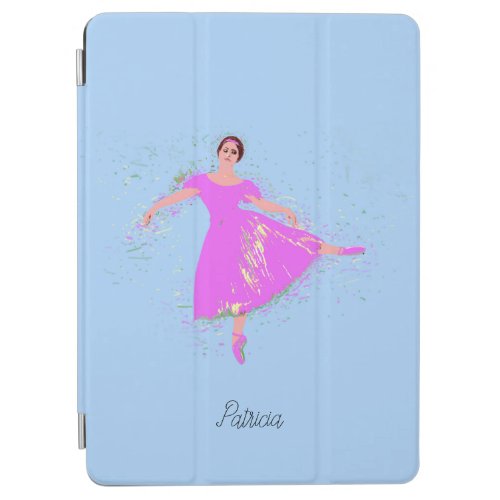 Prima Ballerina Dancer Pink Dress Personalized iPad Air Cover