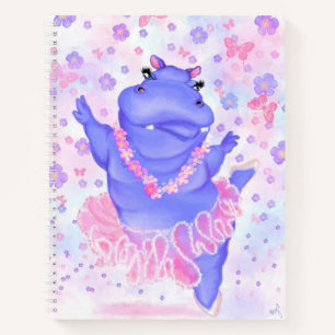 Prima Ballerina Hippo - Add Your Picture / Text Notebook