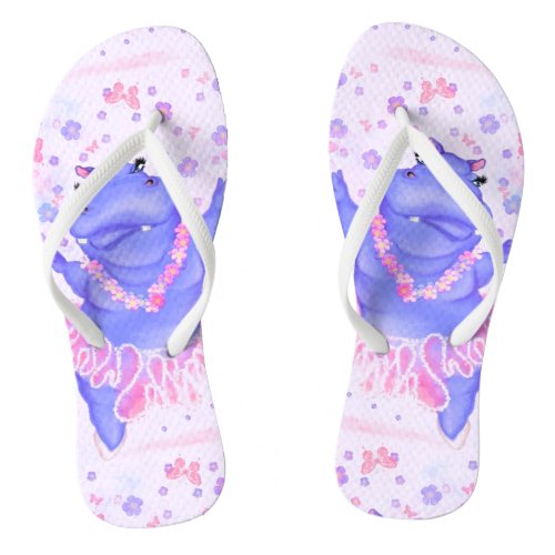 Prima Ballerina Hippo _ Happy Dancer _ Flip Flops