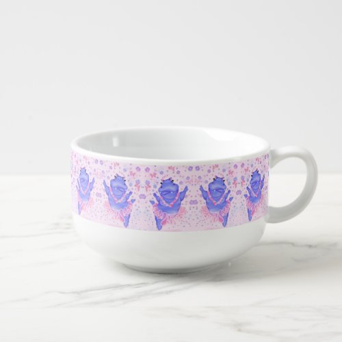 Prima Ballerina Hippo _ Happy Dancer Soup Mug