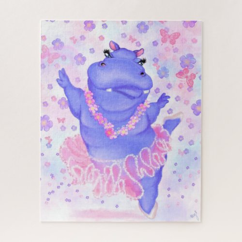 Prima Ballerina Hippo Jigsaw Puzzle