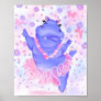 Prima Ballerina Hippo Poster Painting - Your Text