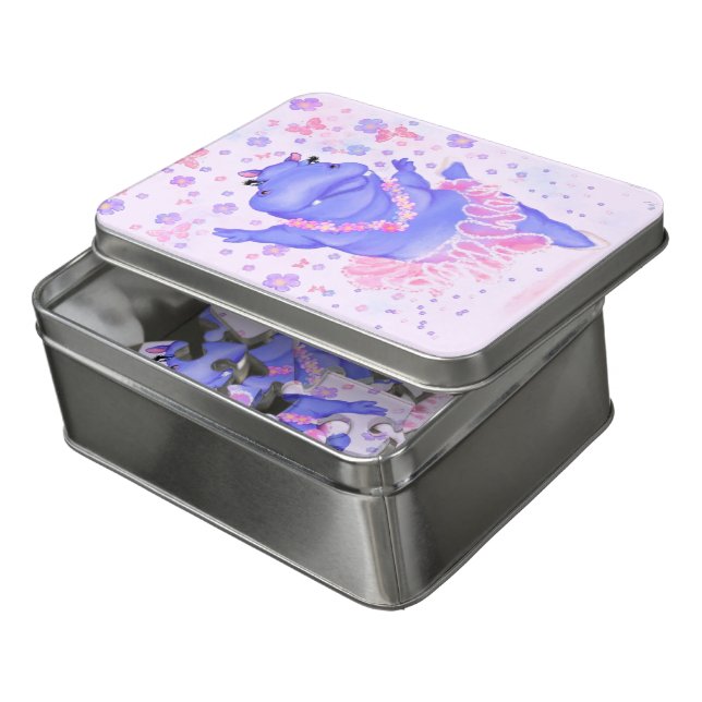 Prima Ballerina Hippo Puzzle (Lid Open)