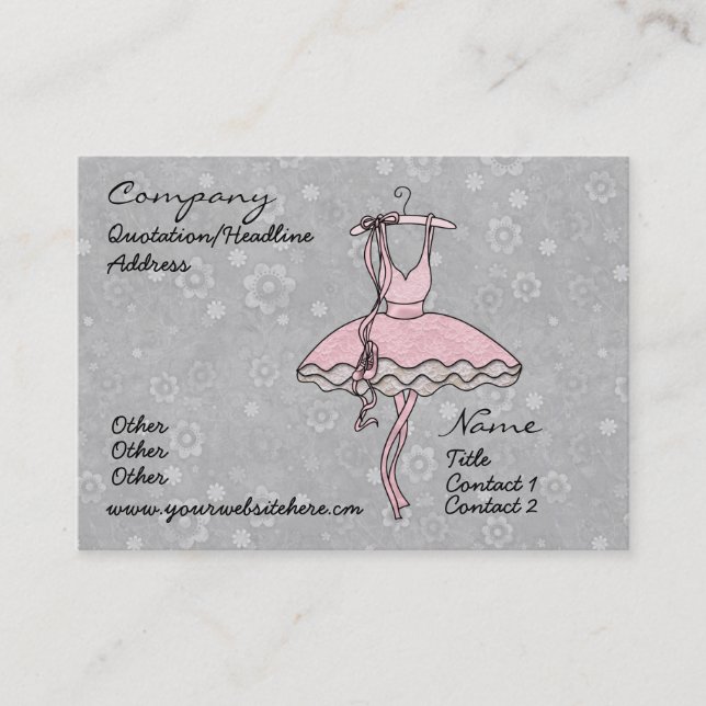 'Prima Ballerina' Profile Card (Front)
