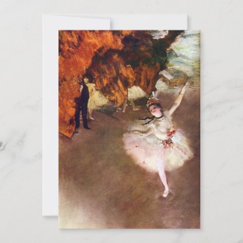 Prima Ballerina; Rosita Mauri, The Star by Degas Personalized Invitations