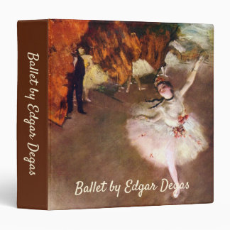 Prima Ballerina, Rosita Mauri by Edgar Degas 3 Ring Binder