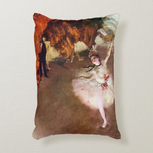 Prima Ballerina Rosita Mauri by Edgar Degas Accent Pillow