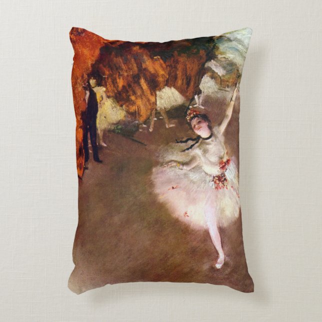 Prima Ballerina, Rosita Mauri by Edgar Degas Accent Pillow (Front(Vertical))