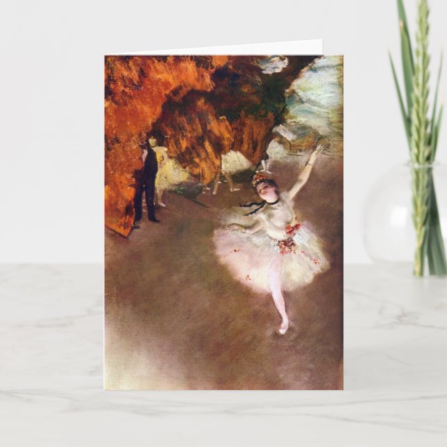 Prima Ballerina, Rosita Mauri by Edgar Degas Card (Front)