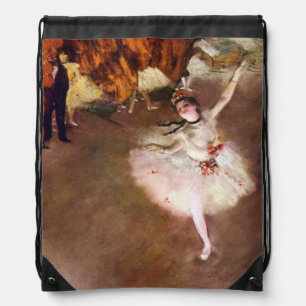 Prima Ballerina, Rosita Mauri by Edgar Degas Drawstring Bag