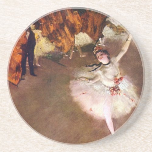 Prima Ballerina Rosita Mauri by Edgar Degas Drink Coaster