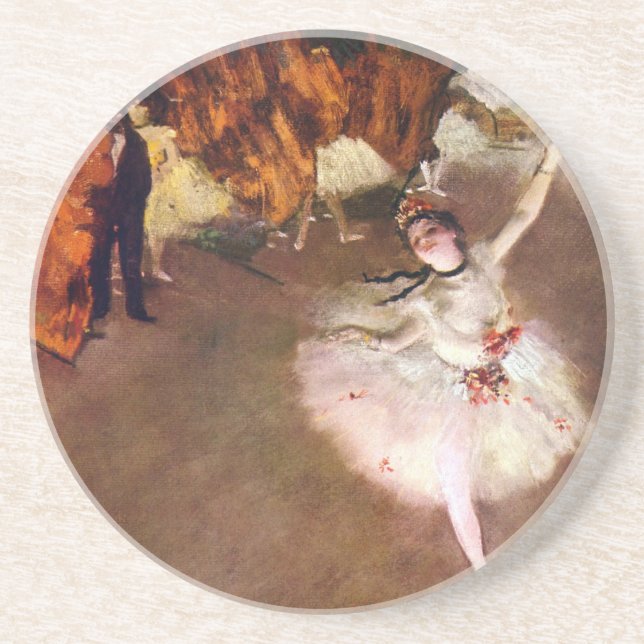 Prima Ballerina, Rosita Mauri by Edgar Degas Drink Coaster (Front)