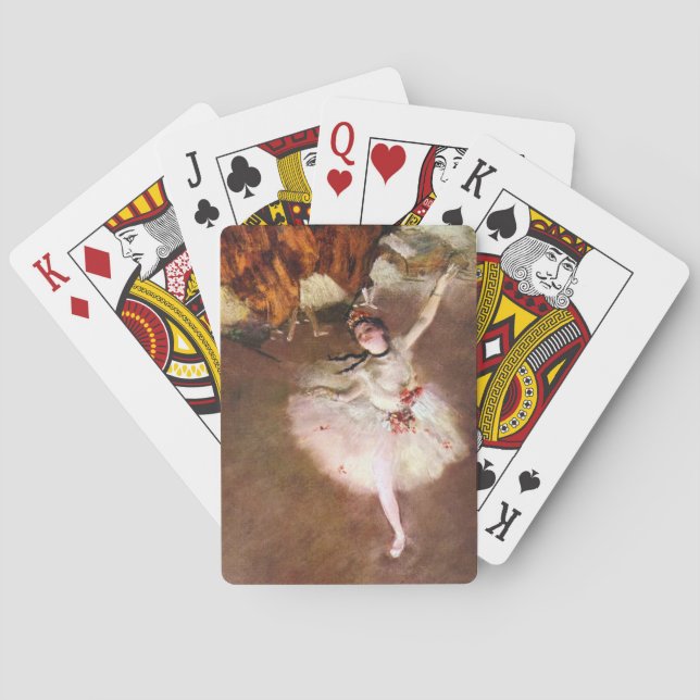 Prima Ballerina, Rosita Mauri by Edgar Degas Poker Cards (Back)