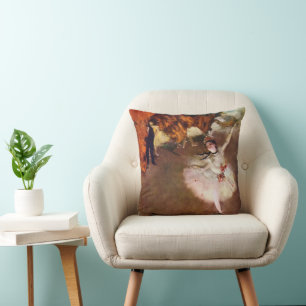 Prima Ballerina, Rosita Mauri by Edgar Degas Throw Pillow