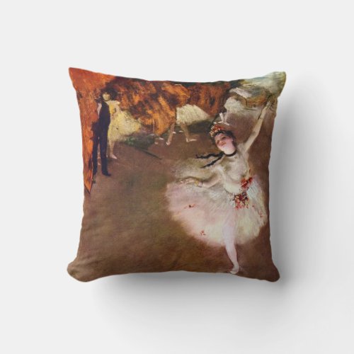 Prima Ballerina Rosita Mauri by Edgar Degas Throw Pillow