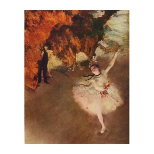 Prima Ballerina Rosita Mauri by Edgar Degas Wood Wall Decor