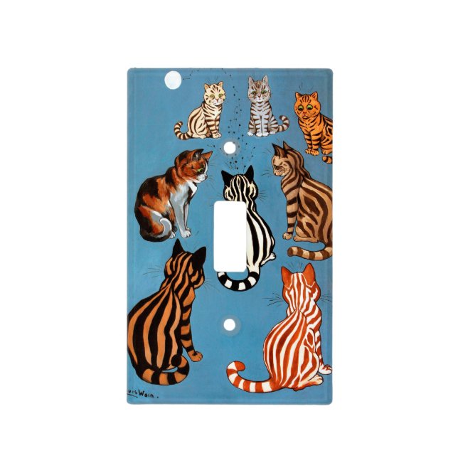 Primadonna of The Night, Louis Wain Light Switch Cover (Front)