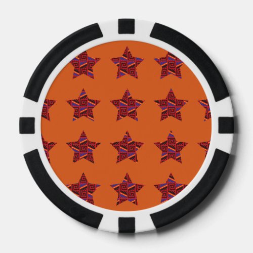 primal design star pattern poker chips