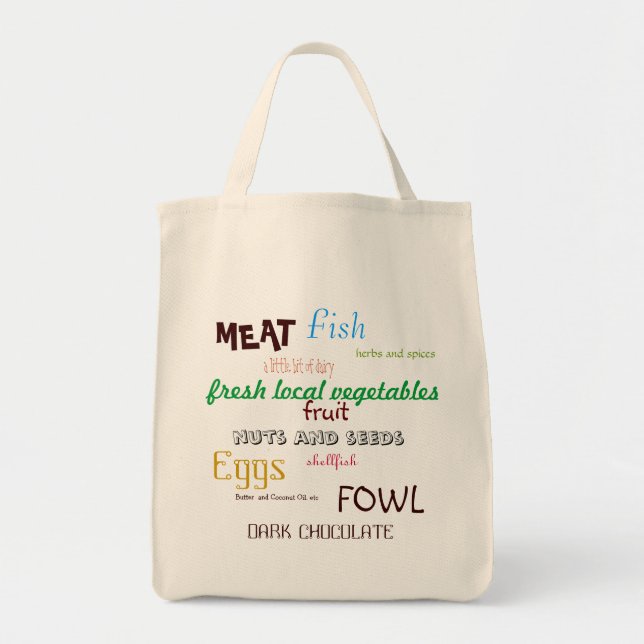 Primal Grocery List Tote (Front)