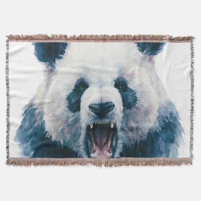 Primal Power 005 – Panda Throw Blanket (Front)