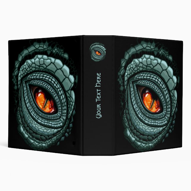 Primal Reptile Predator Eye 3 Ring Binder (Background)
