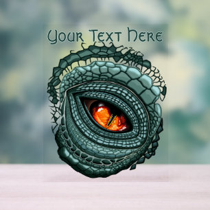 Primal Reptile Predator Eye Acrylic Sign