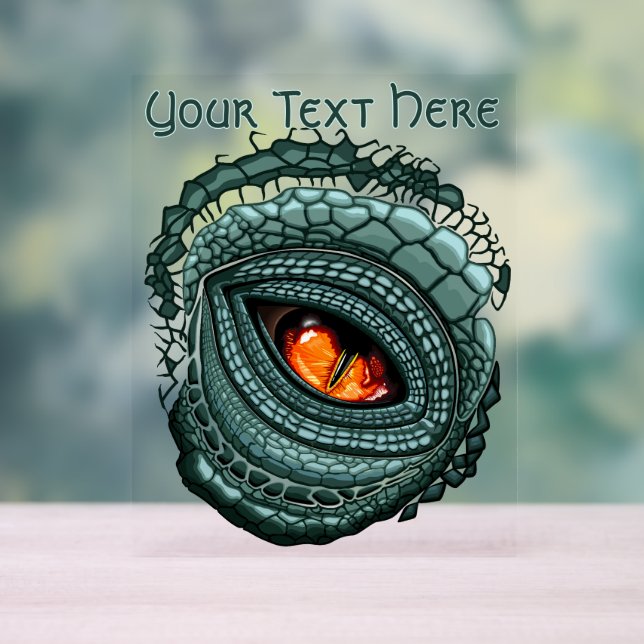 Primal Reptile Predator Eye Acrylic Sign (Neutral)