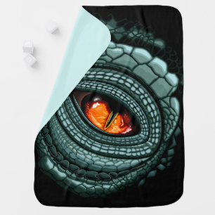 Primal Reptile Predator Eye Baby Blanket