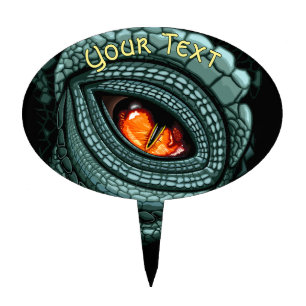 Primal Reptile Predator Eye Cake Topper