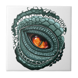 Primal Reptile Predator Eye Ceramic Tile