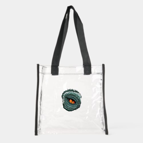 Primal Reptile Predator Eye Clear Tote Bag