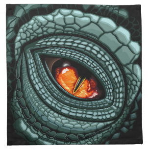 Primal Reptile Predator Eye Cloth Napkin