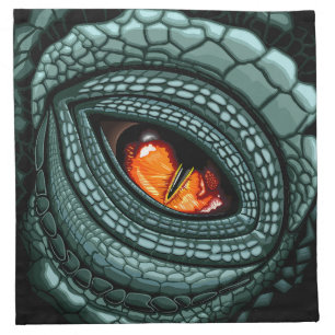 Primal Reptile Predator Eye Cloth Napkin
