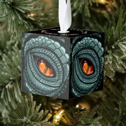 Primal Reptile Predator Eye Cube Ornament