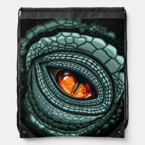 Primal Reptile Predator Eye Drawstring Bag