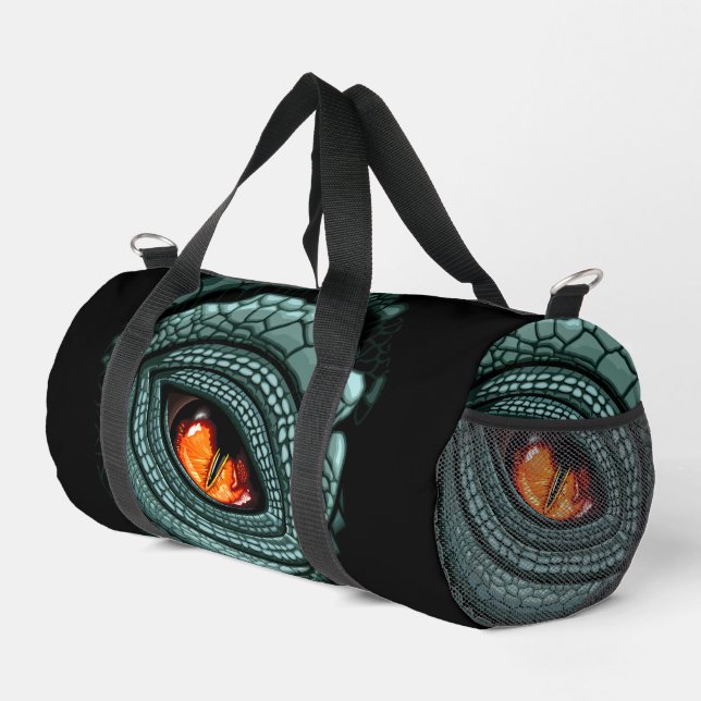 Primal Reptile Predator Eye Duffle Bag (Right Corner)