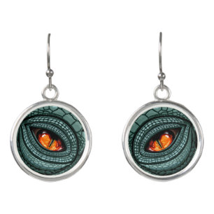 Primal Reptile Predator Eye Earrings