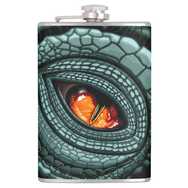 Primal Reptile Predator Eye Flask (Front)