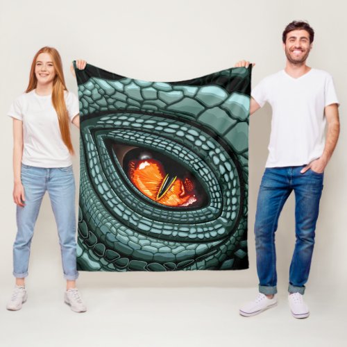 Primal Reptile Predator Eye Fleece Blanket