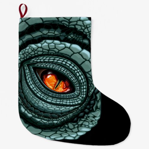 Primal Reptile Predator Eye Gift Tags Large Christmas Stocking