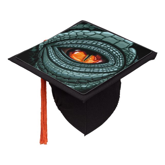 Primal Reptile Predator Eye Graduation Cap Topper (Angled)
