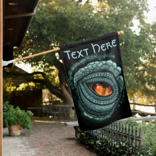 Primal Reptile Predator Eye House Flag