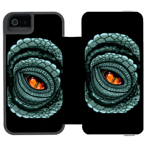 Primal Reptile Predator Eye iPhone SE/5/5s Wallet Case