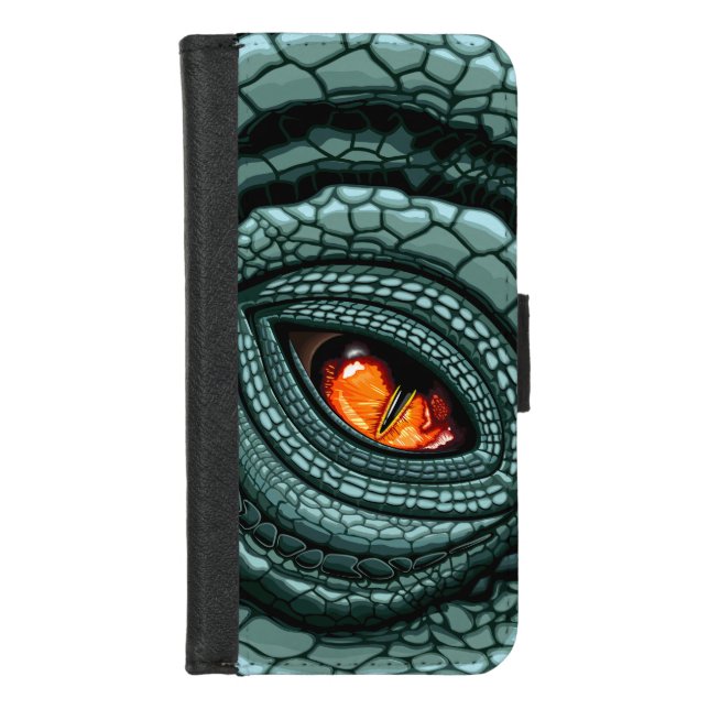 Primal Reptile Predator Eye iPhone Wallet Case (Front)